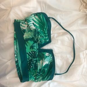 Tropical Green Bikini Top